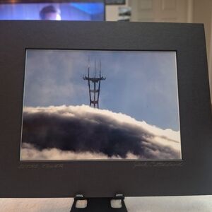 NWT - SF Sutro Tower Pick Dark Or Bright Clouds By Jack E. Stiddard 5x7/8x10 Mat
